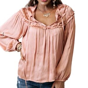 STARRY STAPLE TOP‎ IN PEACH NWT
